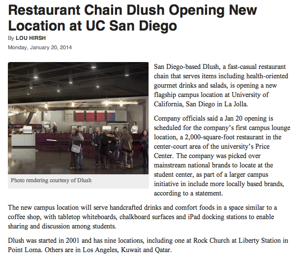San Diego Business Journal: Dlush